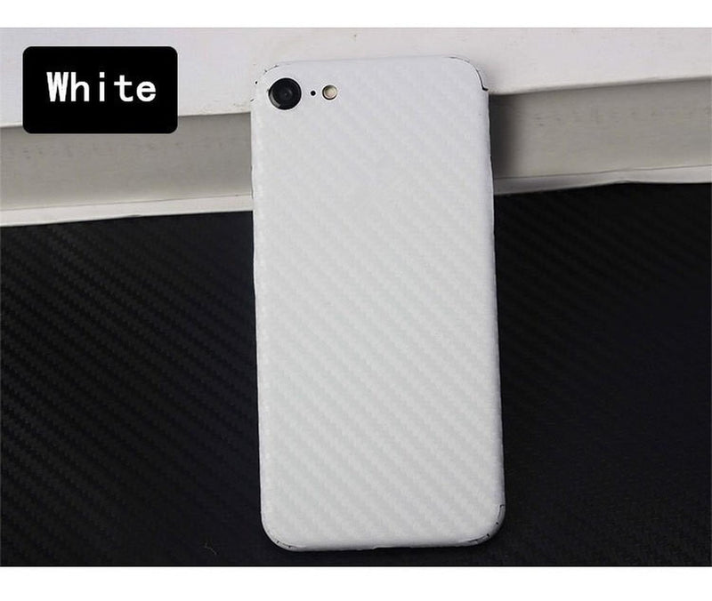 Sticker Para iPhone Fibra Carbon Hombre Mujer Protector 3d