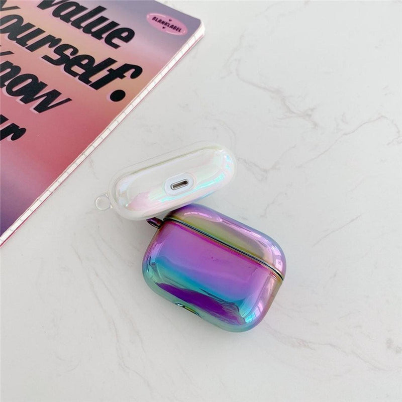 Funda para AirPods Arcoiris Galaxia Hombre Mujer Tornasol 3D