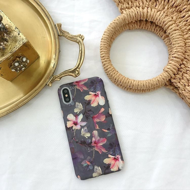 Case Mariposas Para iPhone Flores Dama Mujer Arte Bosque 3d