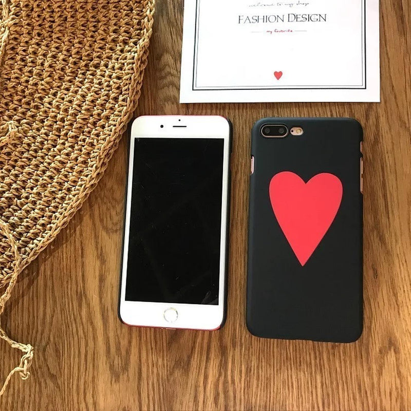 Funda Para iPhone Corazon Solitario Grande Dama Hombre Mujer