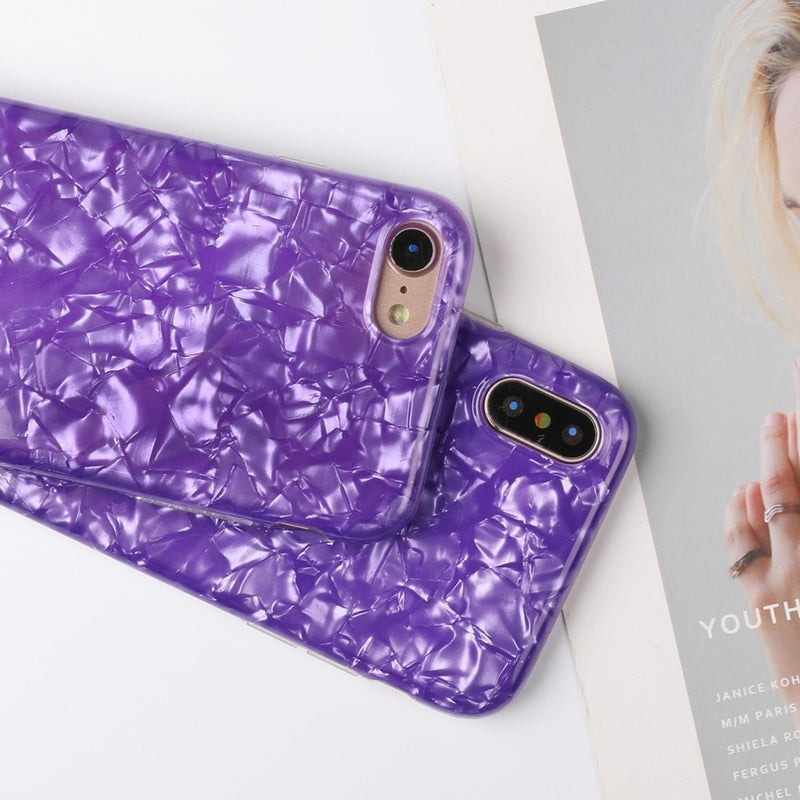 Funda Para iPhone Piedra Preciosa Cuarzo Violeta Mujer Case