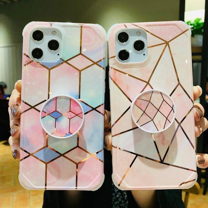 Funda Premium para iPhone Geometria Mujer Reforzada Fuerte