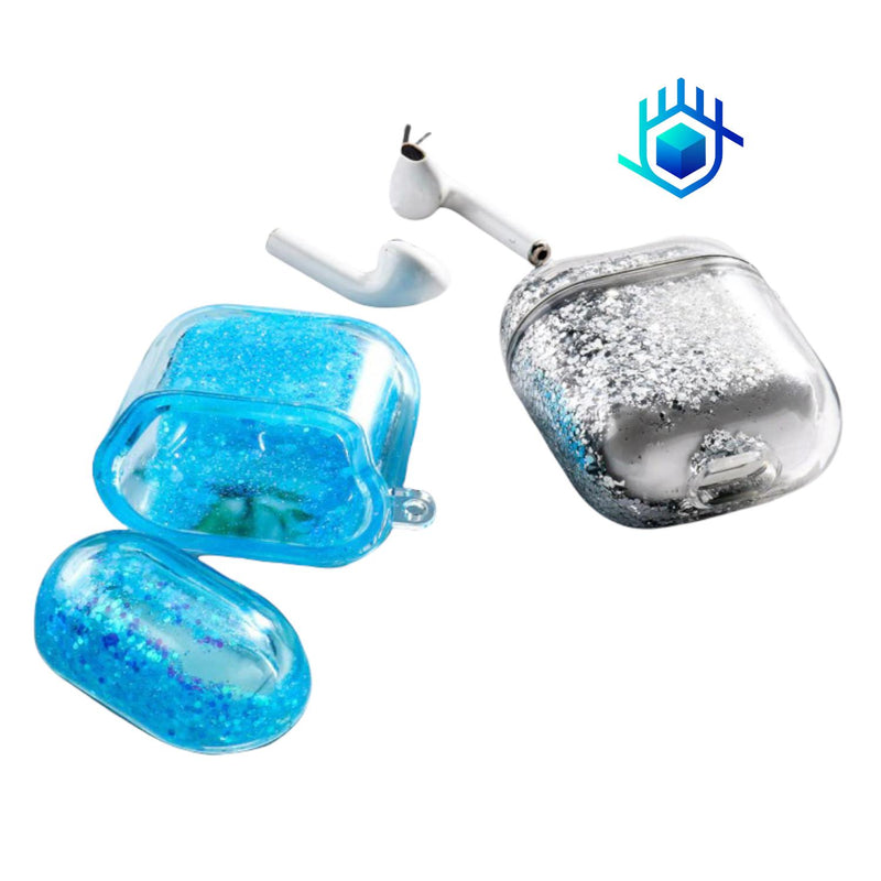 Funda Brillos Liquido para AirPods Case Uso Rudo Mujer Dama