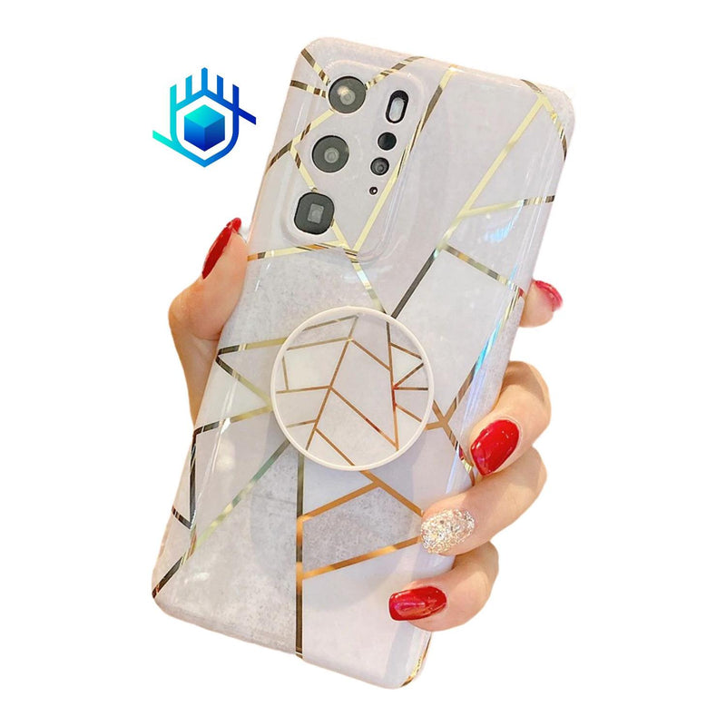 Funda Para Huawei + Mica Lineas Case Mujer Protector Mujer