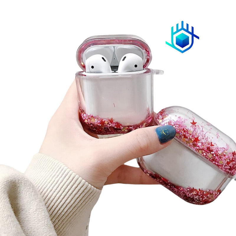 Funda Brillos Liquido para AirPods Case Uso Rudo Mujer Dama