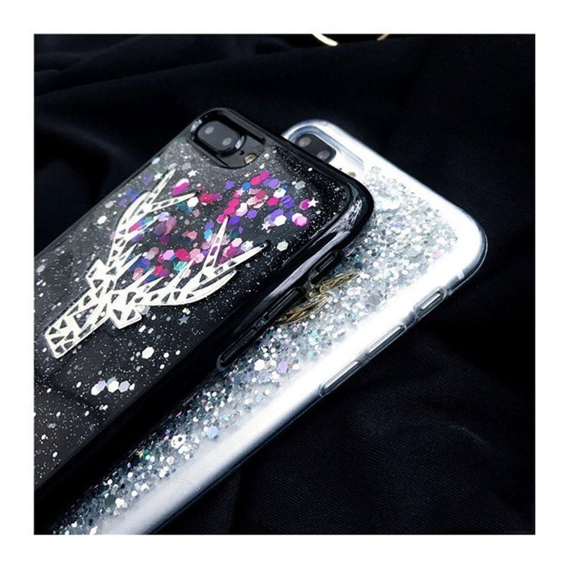 Funda para iPhone Alce Brillos Estrellas Galaxia Reno Foil