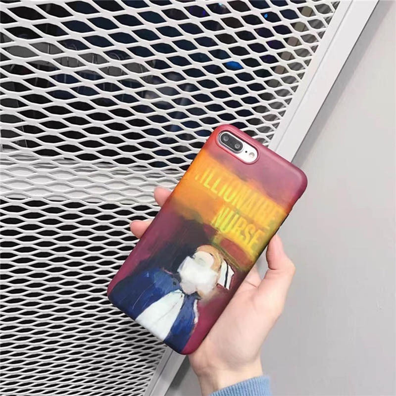 Funda Para iPhone Enfermera Pintura Oleo Cuadro Creepy 3d