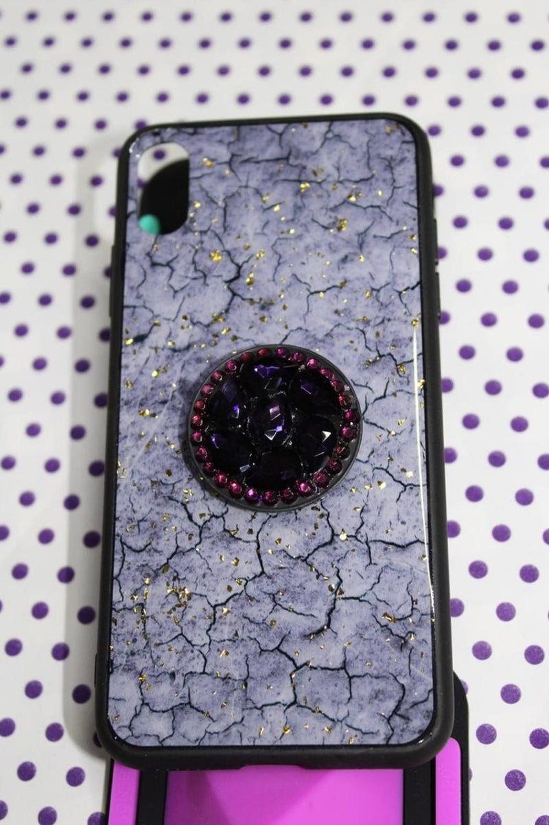 Funda Marmol Para iPhone con Diamantes Mujer Case Brillo 3D