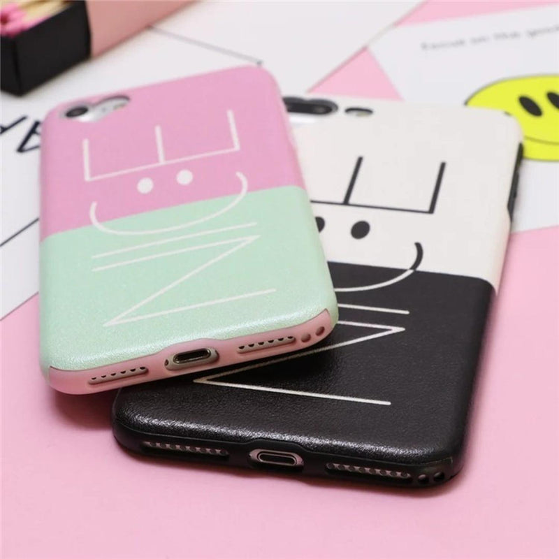 Funda Para iPhone Nice Bicolor Feliz Positivo Hombre Dama 3d