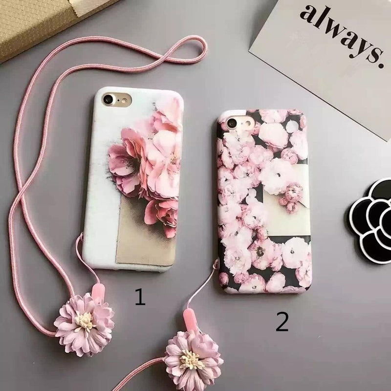 Funda para iPhone Rosas Flores Case Mujer Reforzada Dama