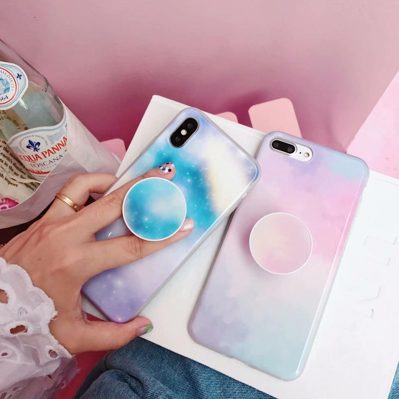 Funda Para iPhone Galaxia Arcoiris Universo Espacio Mujer