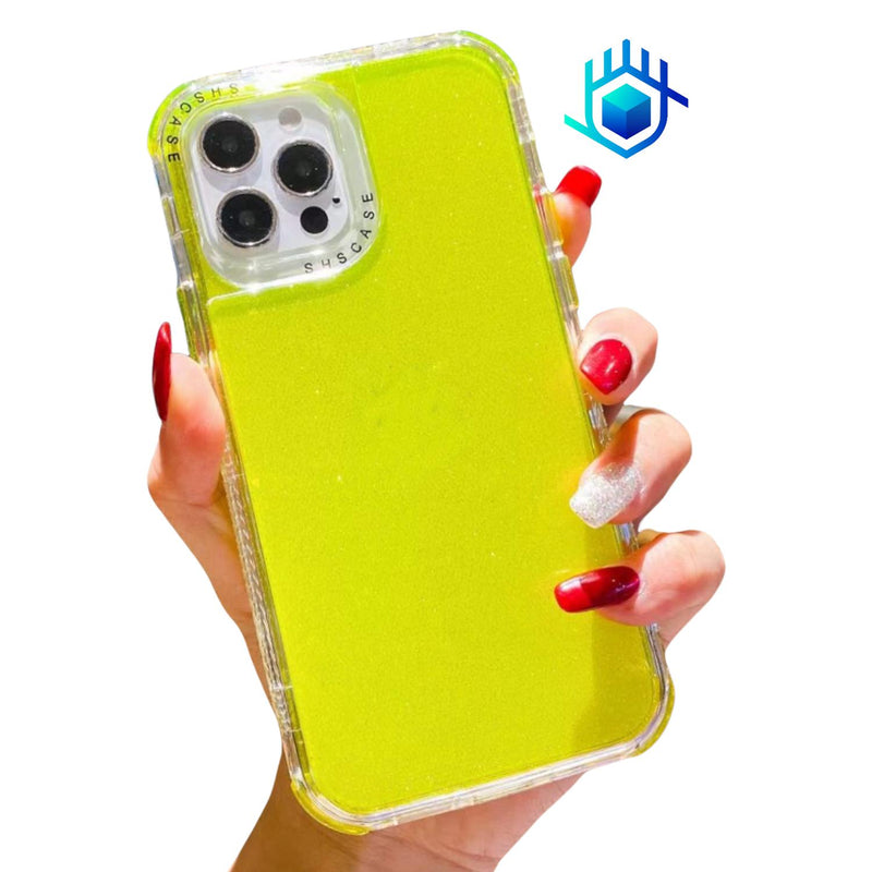 Funda para iPhone 360 Brillos+Mica Protector Reforzada Mujer