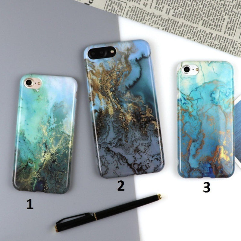 Case Para iPhone Fondo Mar Arena Playa Hombre Mujer Marmol