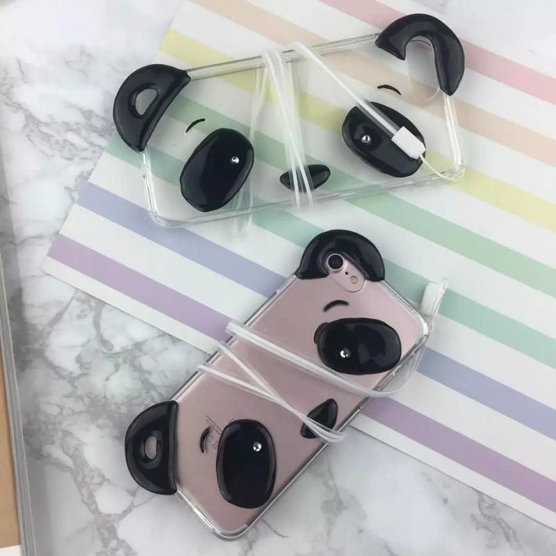 Funda Para iPhone Cara Panda Oso Osito Dama Mujer Hombre Zoo