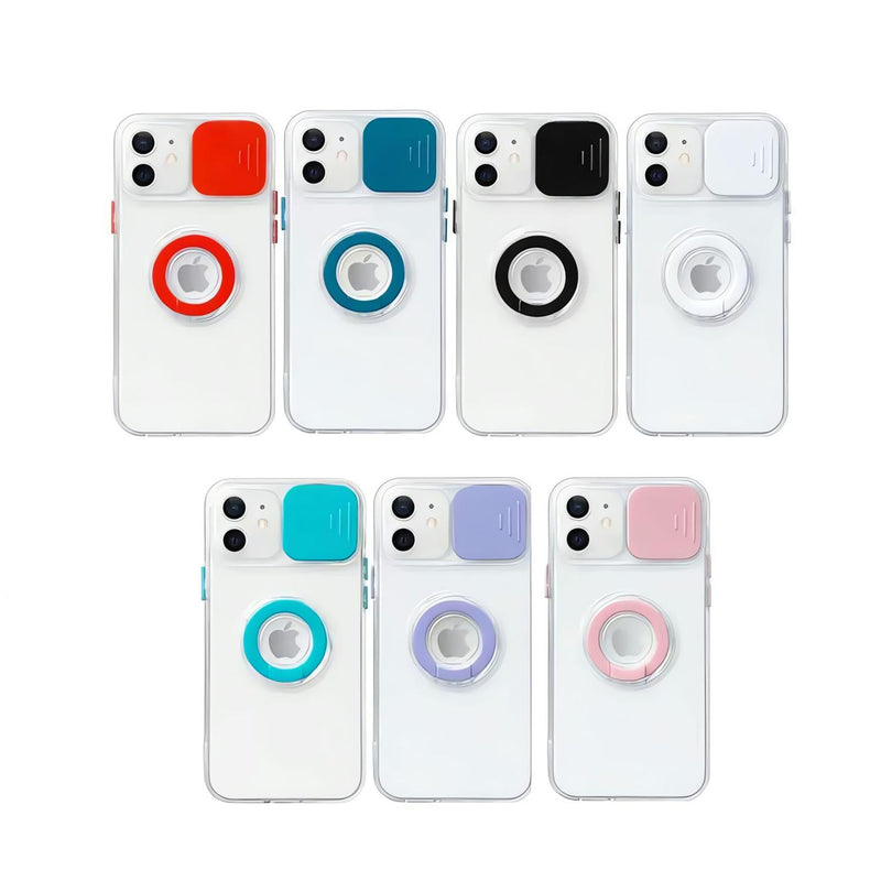 Funda Protectora Camara Anillo para iPhone 13 Pro Max + Mica