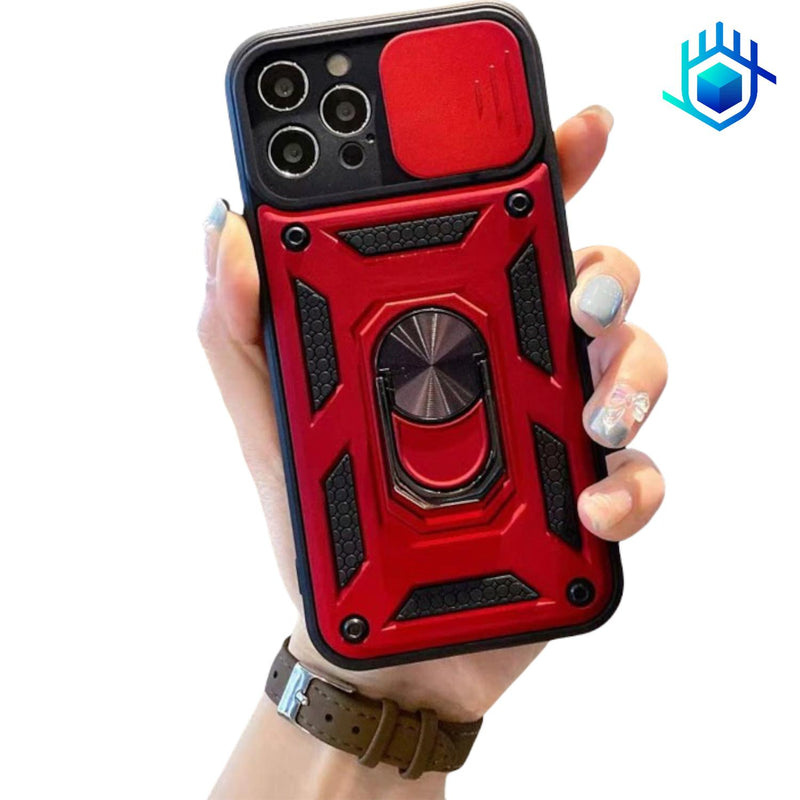 Funda Xiaomi Robot Version 2.0 Anillo+Mica Hidrogel Uso Rudo