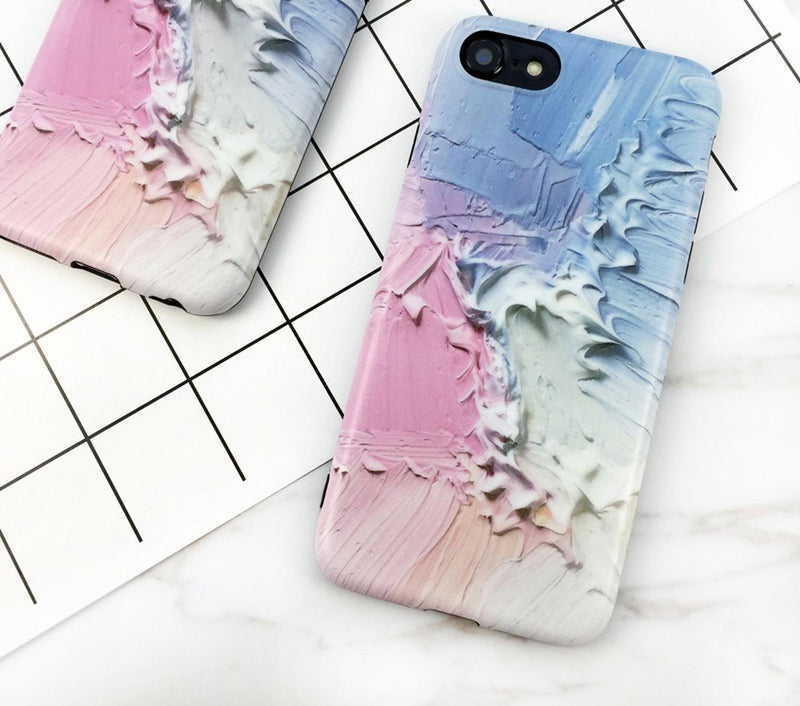 Funda Para iPhone Pintura Oleo Pastel Hombre Mujer Arte Moda