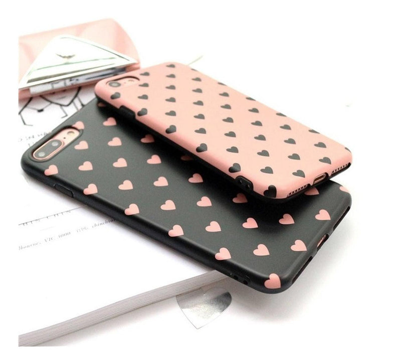 Funda Corazon De Goma Para iPhone Dama Hombre Mujer Novios