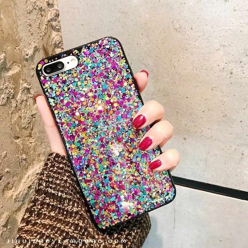 Funda Glitter para iPhone Brillo Diamantes Escarcha Diamante