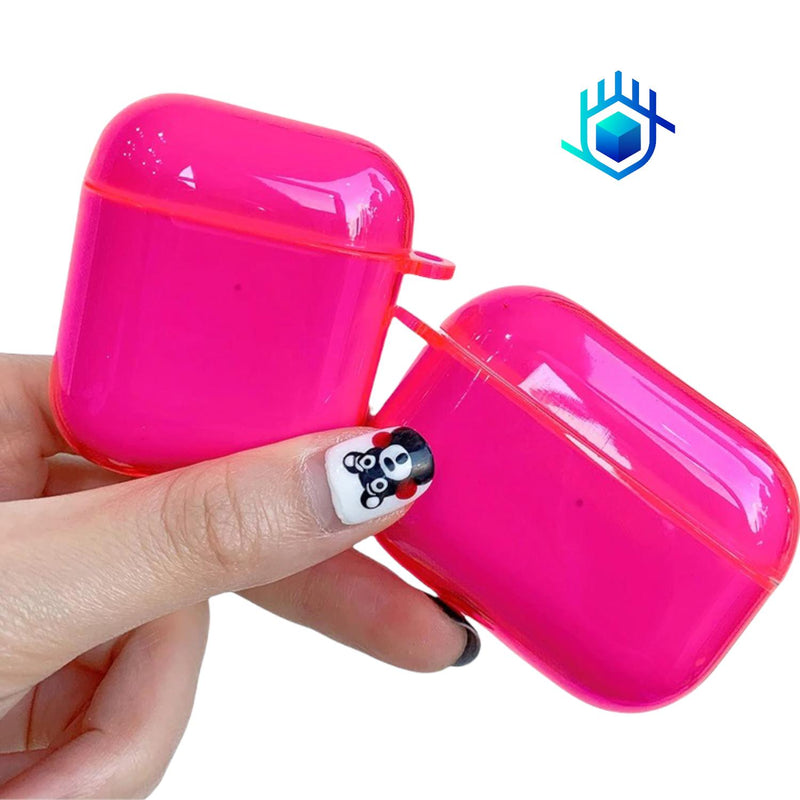 Funda Candy Neon para AirPods Case Uso Rudo Mujer 3d Hombre