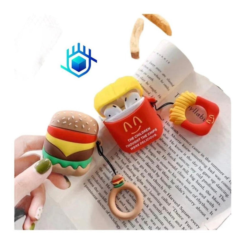 Funda para AirPods Comida Snack Goma Mujer Niño Protector 3D