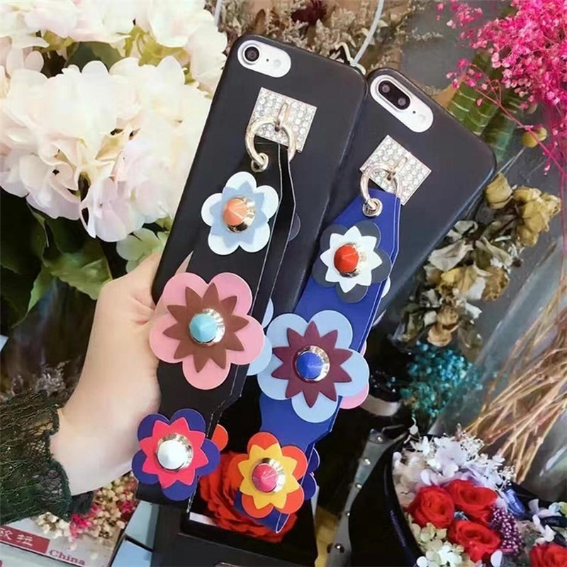 Funda Para iPhone Flores Daisy Rosa Correa Dama Mujer Piedra