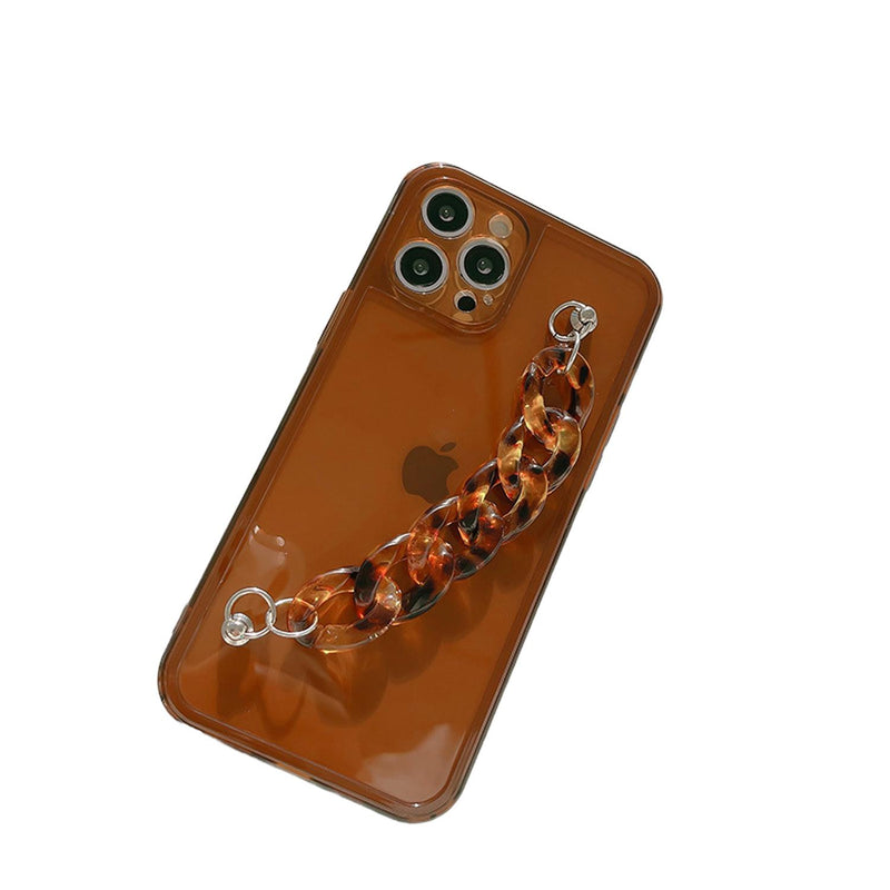 Funda Leopardo para iPhone + Mica Protector Agarradera Mujer