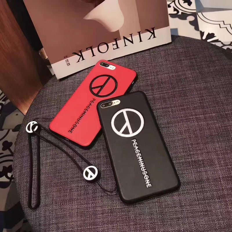 Funda Para iPhone Paz + Colguije 3d Peace Amor Hombre Mujer