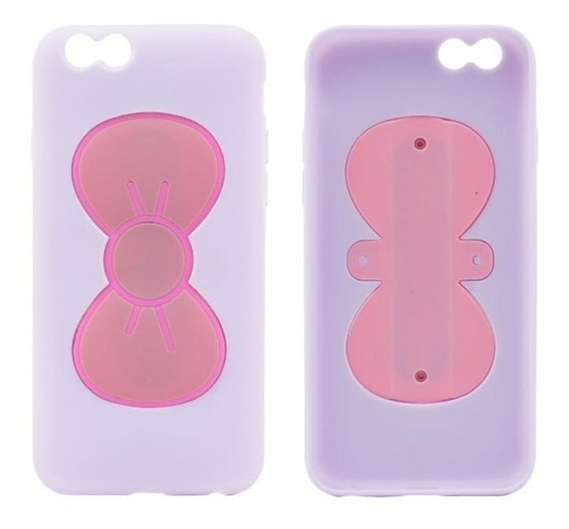 Funda iPhone Con Moño Pastel Dama Mujer Case Parado