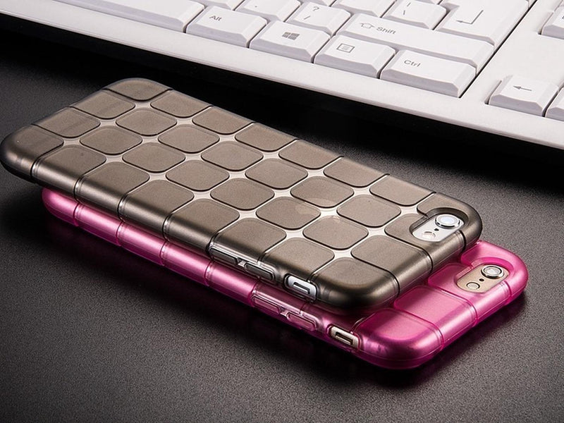 Funda Para iPhone Cubos Goma Hombre Mujer Cuadros Figuras 3d