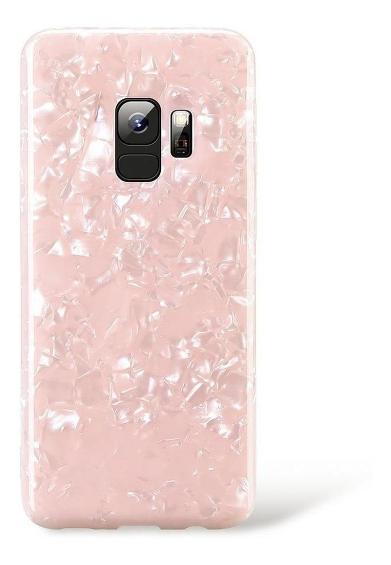 Funda Compatible Con Huawei Cristal Marmol Dama Mujer Case