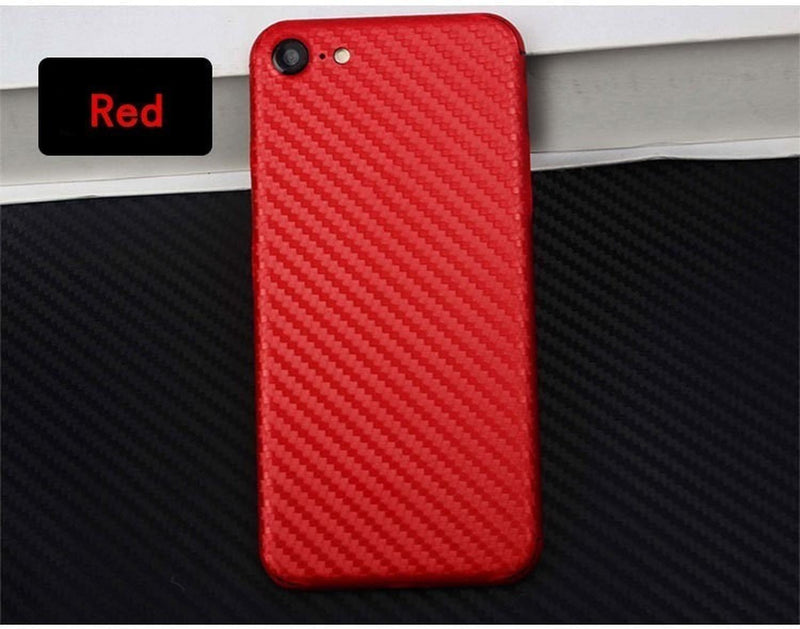 Sticker Para iPhone Fibra Carbon Hombre Mujer Protector 3d