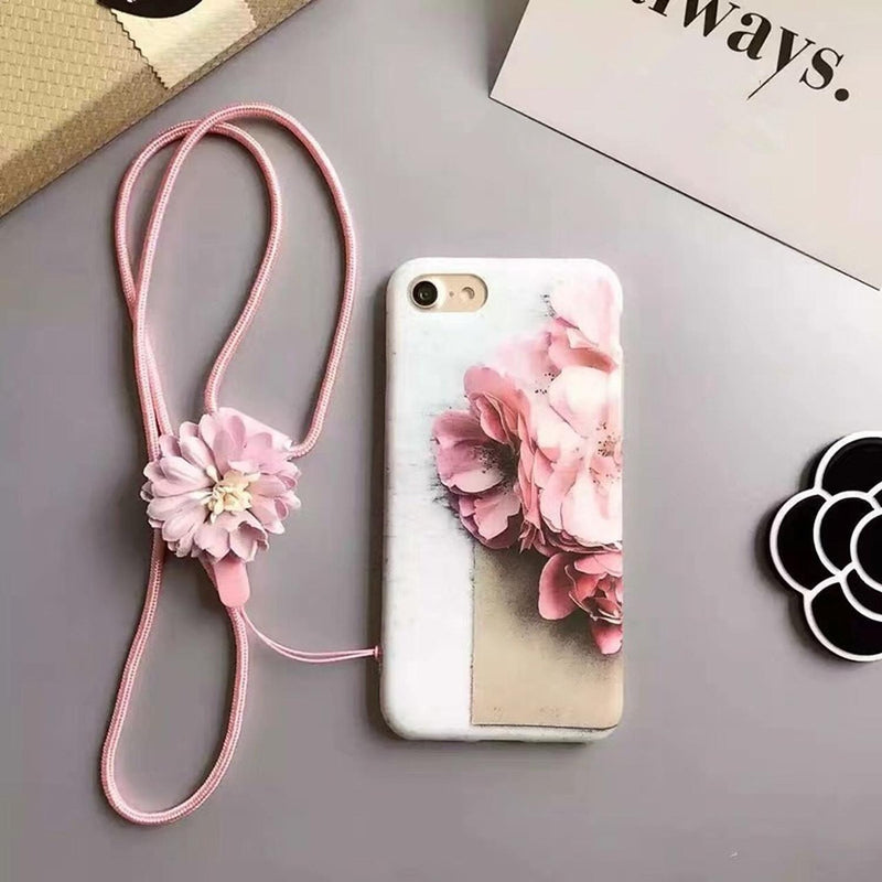 Funda para iPhone Rosas Flores Case Mujer Reforzada Dama