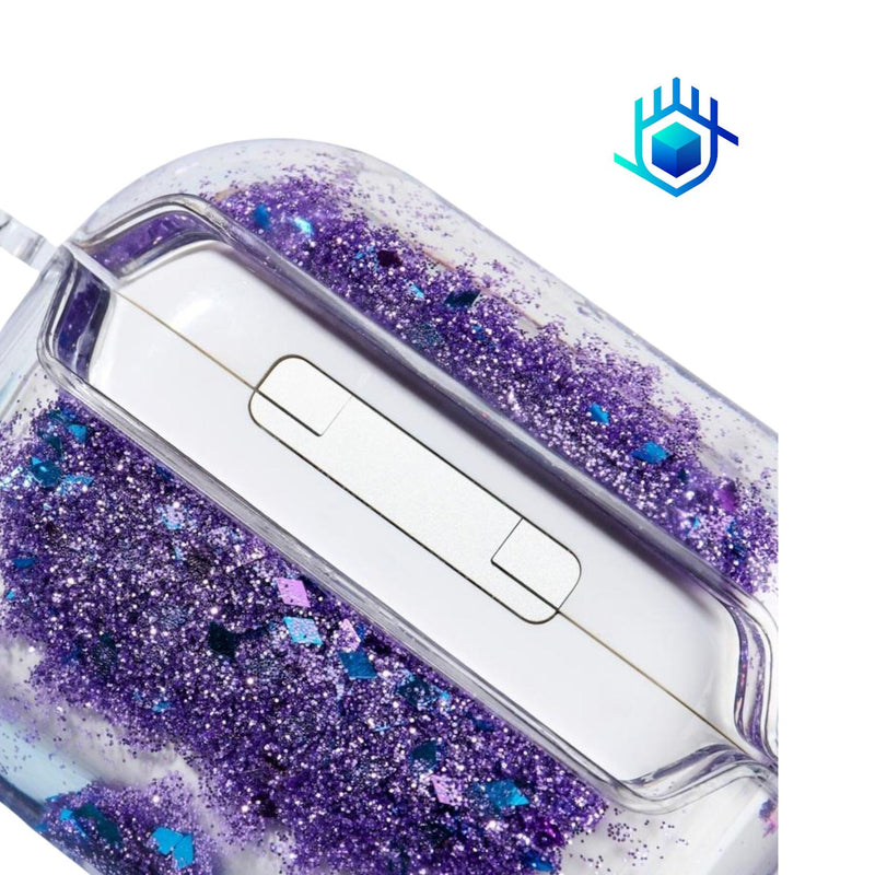 Funda Brillos Liquido para AirPods Case Uso Rudo Mujer Dama