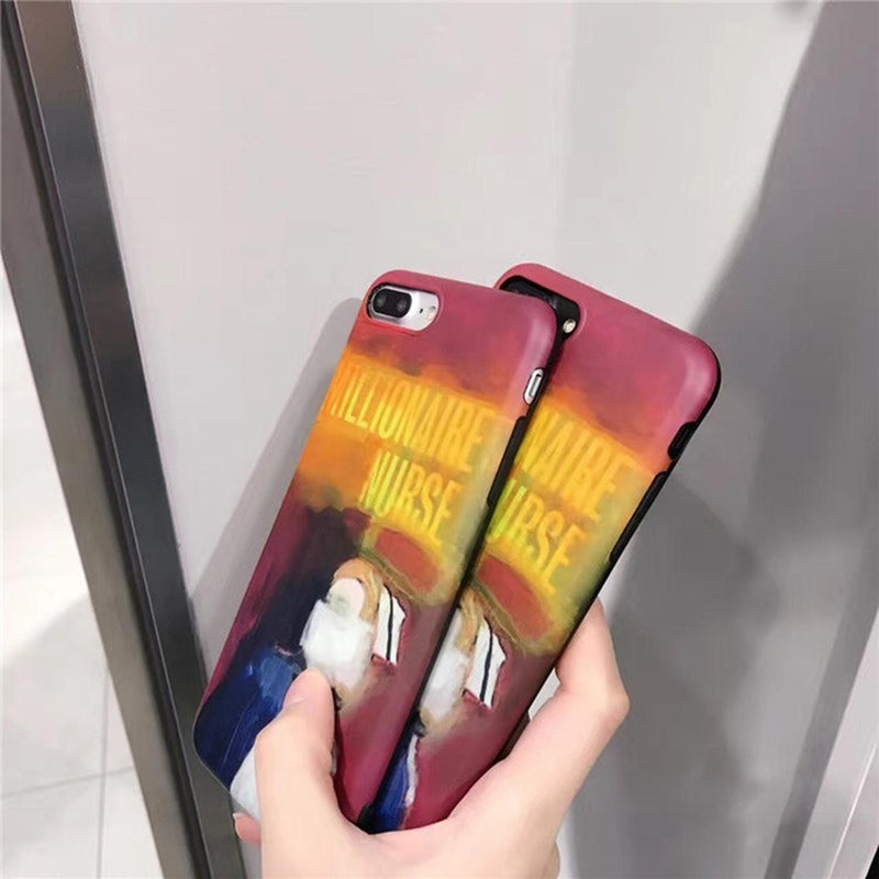 Funda Para iPhone Enfermera Pintura Oleo Cuadro Creepy 3d