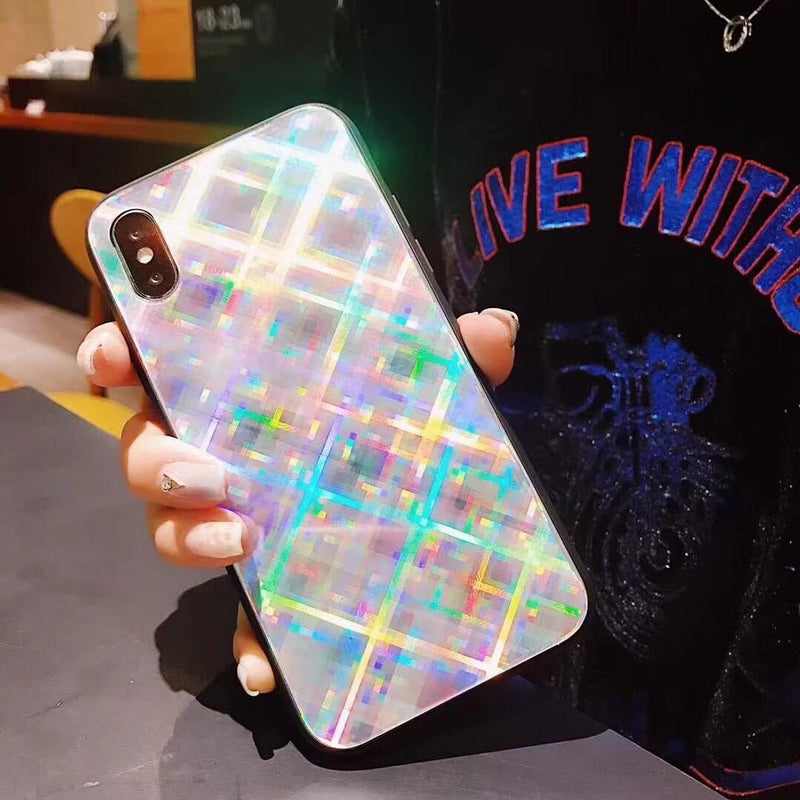 Funda Para iPhone Rombos De Cristal Hombre Mujer 3d Tornasol