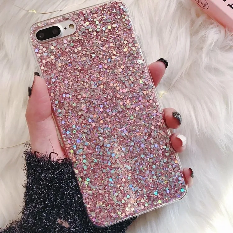 Funda Glitter para iPhone Brillo Diamantes Escarcha Diamante