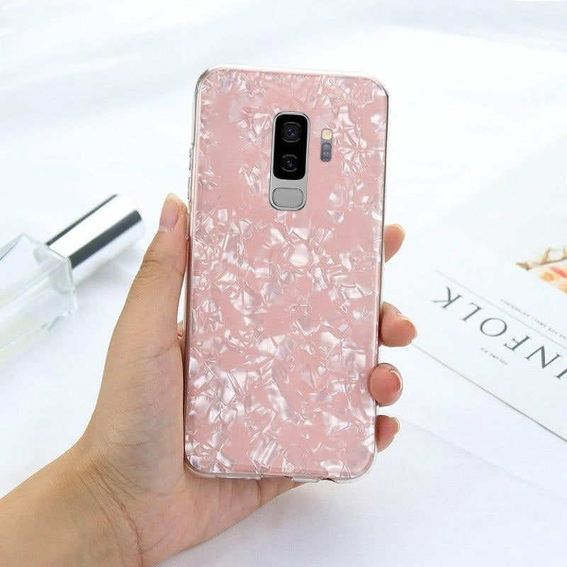 Funda Compatible Con Galaxy Cristal Marmol Mujer Dama Case