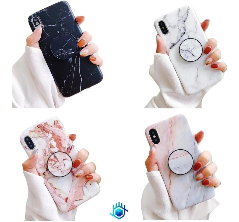 Funda Marmol Compatible Con iPhone Hombre Mujer Goma Moda