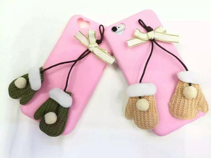 Funda Para iPhone Guantes Colgando Navidad Mujer Christmas