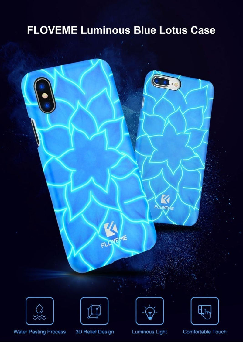 Funda Luminosa Para iPhone Hojas Brilla En Oscuridad Hombre