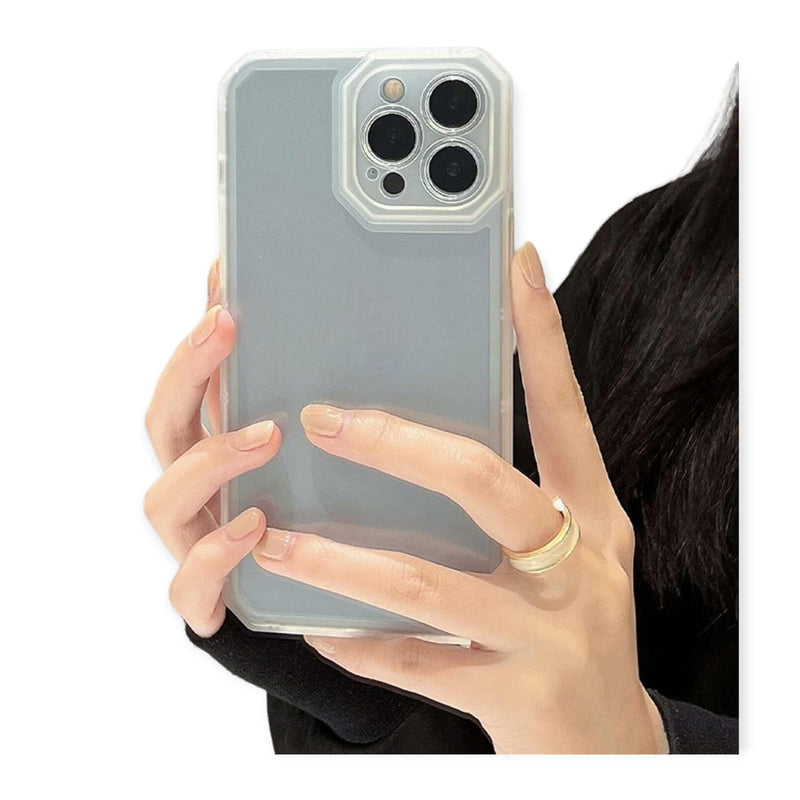 Funda Goma Gruesa para iPhone+ Mica con Esquinas Protectoras