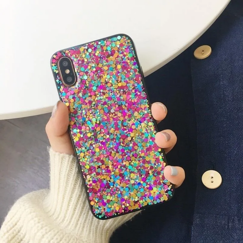 Funda Glitter para iPhone Brillo Diamantes Escarcha Diamante