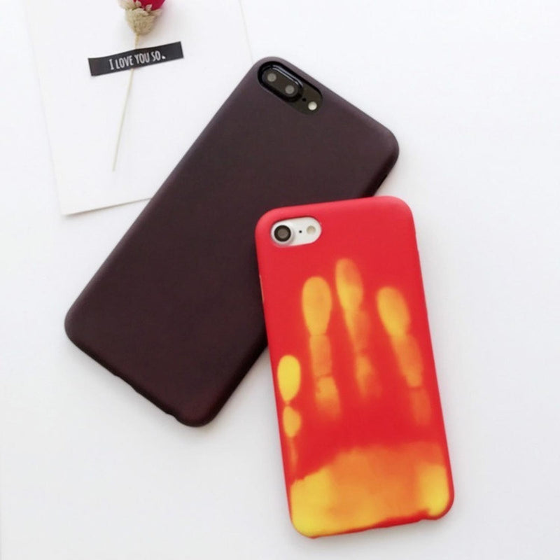 Funda Para iPhone Galaxy Termal Cambiar Color Hombre Mujer