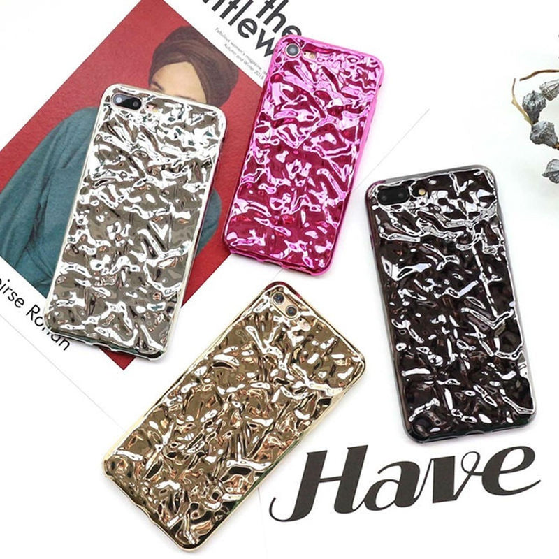 Funda Para iPhone Aluminio Plastico Mujer Case Protetor 3d