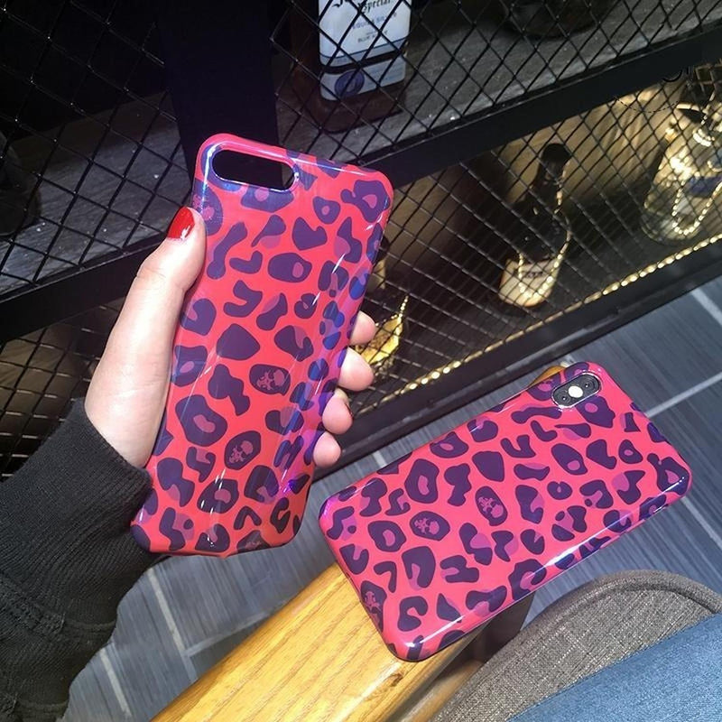 Funda Para iPhone Leopardo Nieve Dama Animal Print Mujer 3d