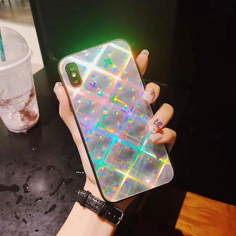 Funda Para iPhone Rombos De Cristal Hombre Mujer 3d Tornasol