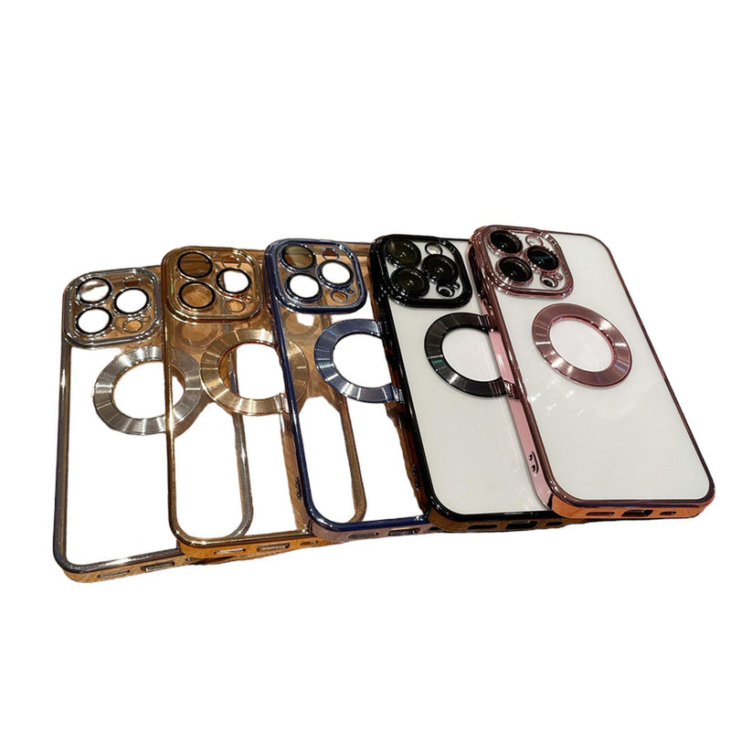 Funda de Lujo Goma para iPhone 12 / 12 Pro + Mica Elegante