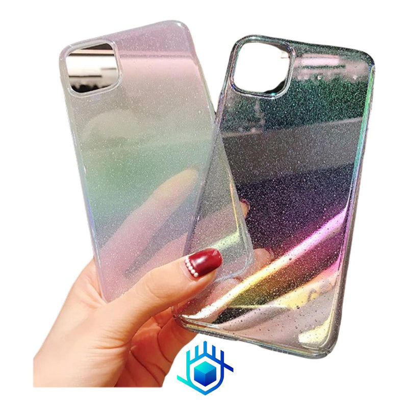 Funda Tornasol para iPhone Ligera Arcoiris Unicornio Mujer