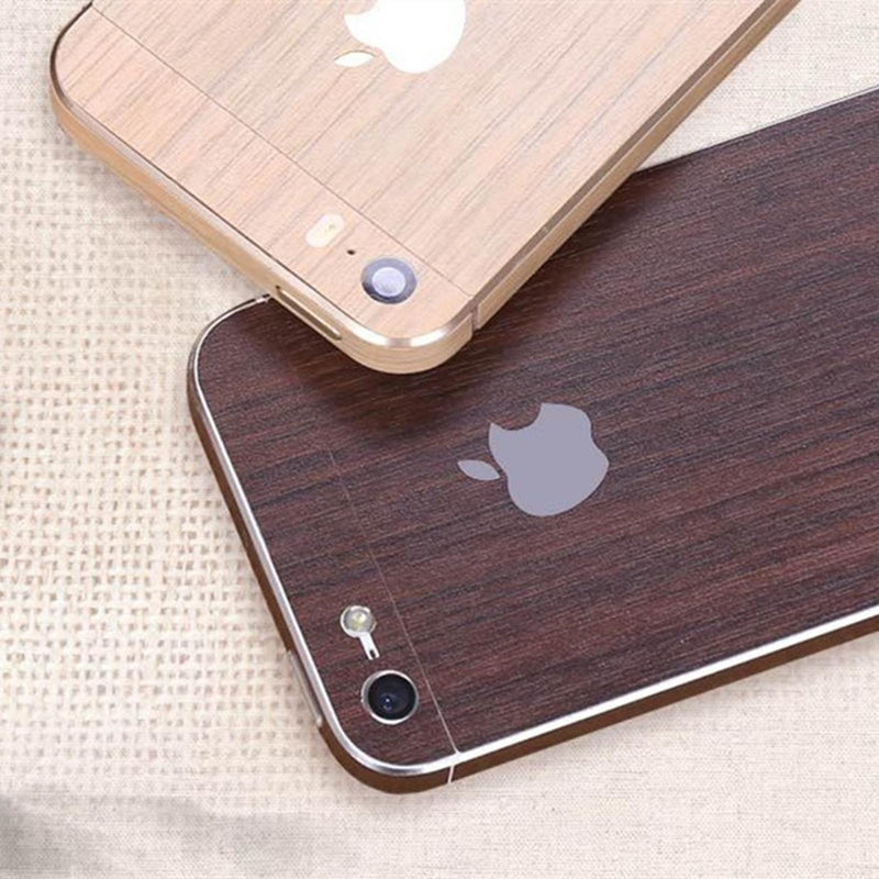 Sticker Tipo Madera iPhone Hombre Mujer Protector Pegatina